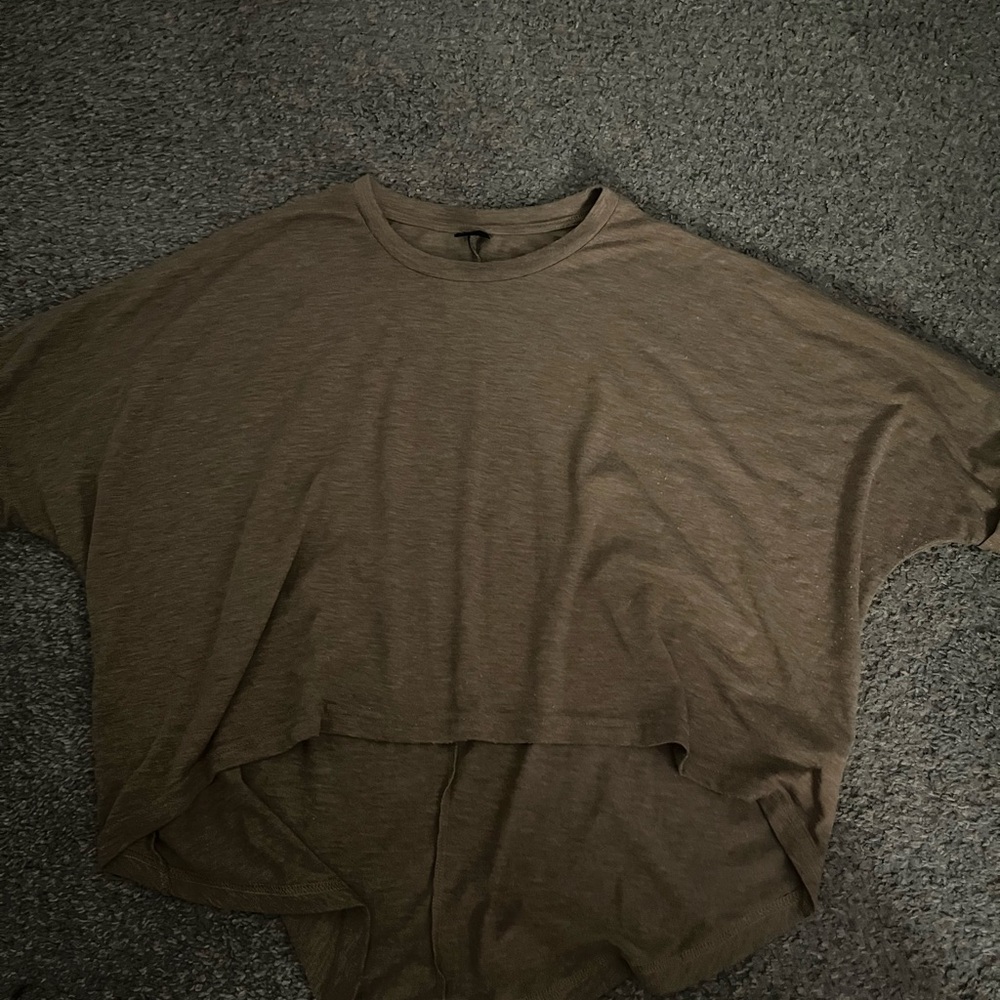 SHEIN Brown Boxy Oversized T-Shirt